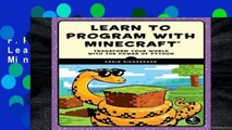 F.R.E.E [D.O.W.N.L.O.A.D] Learn to Program with Minecraft [E.B.O.O.K]