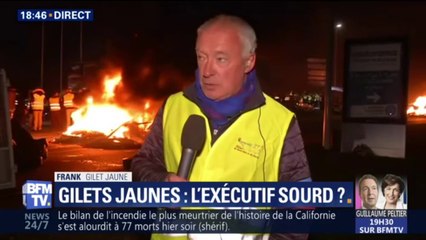 Gilets jaunes: "la seule chose qu'on réclame ici, c'est le départ de monsieur Macron"