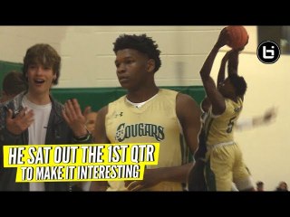 Anthony Edwards Sits Out 1stQtr Just To Make The Game Interesting! Who Can Stop Him?