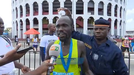 Réaction: Keinet Stanley vainqueur 42 km du marathon d'Abidjan 2018