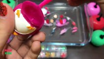 Mixing Cute Lipstick And Glitter Into Clear Slime !!