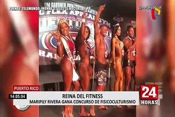 Puerto Rico: Maripily Rivera gana primer lugar en competencia de fisiculturismo