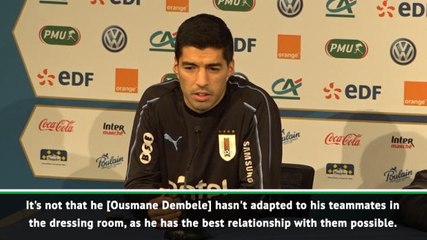 Suarez backs Dembele to come good at Barcelona