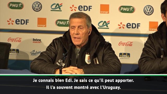 Amical - L'extraordinaire plaidoyer de Tabarez pour Cavani