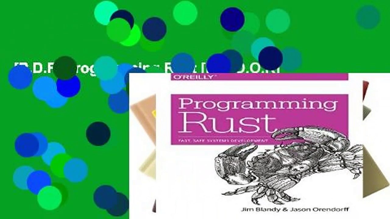 [P.D.F] Programming Rust [E.B.O.O.K]