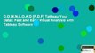 D.O.W.N.L.O.A.D [P.D.F] Tableau Your Data!: Fast and Easy Visual Analysis with Tableau Software