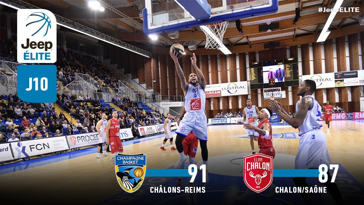 Jeep® ÉLITE : Châlons-Reims vs Chalon-sur-Saône (J10)