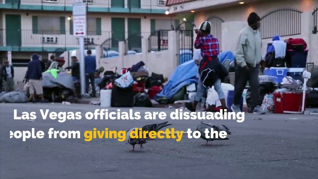 Las Vegas officials don't want you to give directly to the homeless