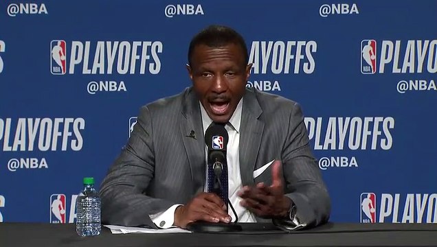 Dwane Casey Postgame conference Cavs vs Raptors Game 1 May 1, 2018 NBA Playoffs