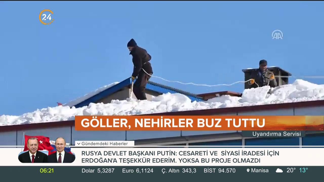 Nehir ve göller dondu