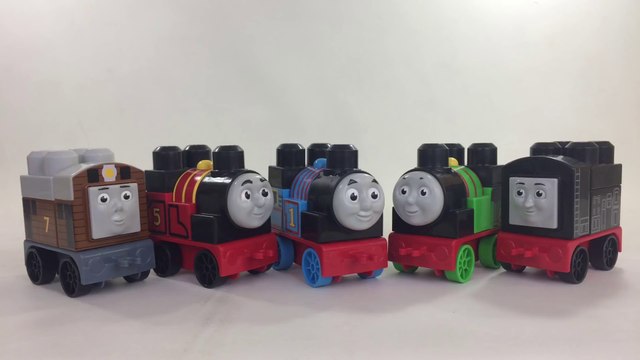 5 Thomas and Friends Mega Bloks Big Bloks Building Kit Percy James Toby Diesel || Keith's Toy Box