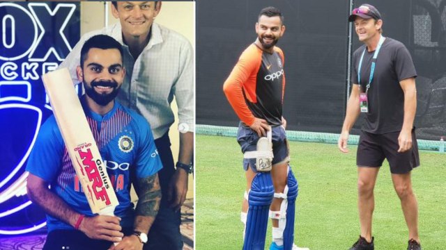 India VS Australia: Adam Gilchrist catches up with Virat Kohli | वनइंडिया हिंदी