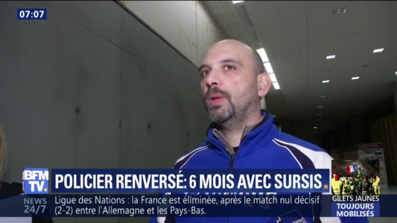 "J'ai pris peur, ce n'était pas mon intention." Le conducteur qui a renversé un policier à Grasse condamné à 6 mois de prison avec sursis