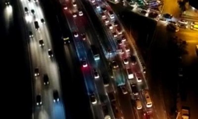 E-5'te geri geri gidip trafiği alt üst ettiler