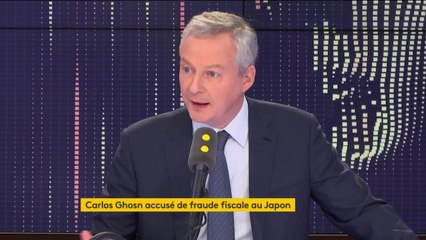 "Je vais demander de mettre en place immédiatement une gouvernance intérimaire puisque aujourd’hui, Carlos Ghosn est empêché de diriger l’entreprise" affirme Bruno Le Maire