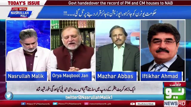 Orya Maqbool Jan Analysis on Imran Khan U-Turn Statement Live With Nasrullah Malik