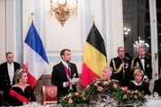 Toast du Président de la République, Emmanuel Macron lors du dîner d’État à Bruxelles en Belgique