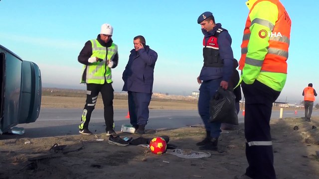 Otomobil takla attı: 1 ölü, 1 yaralı