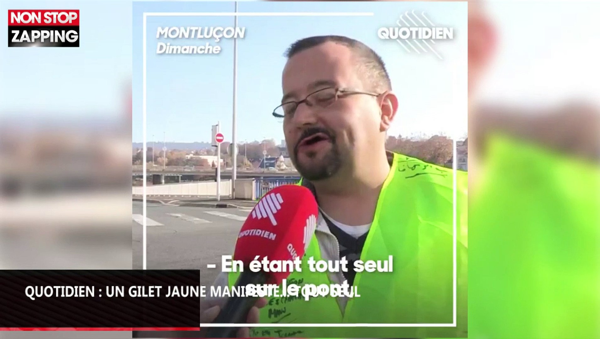 Quotidien à Montluçon Un Gilet Jaune A Manifesté Tout Seul Vidéo