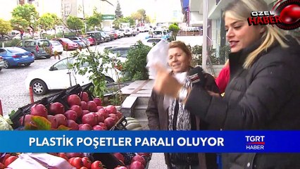 Plastik Poşetler Paralı Oluyor