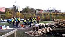 Les gilets jaunes de retour au rond-point de l'Europe à Haudainville