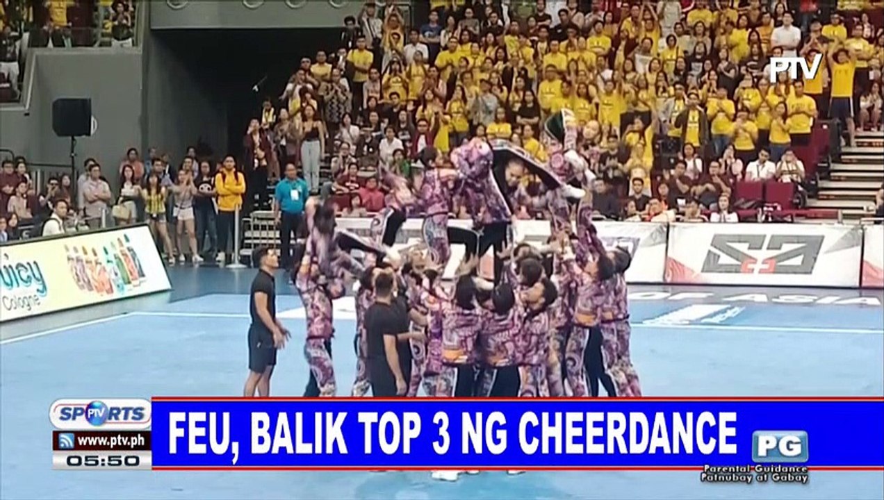 FEU, balik top 3 ng cheerdance