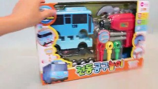 뽀롱뽀롱 뽀로로 공구놀이 꼬마버스 타요 장난감 Pororo Toolbox Tool Kit Build House Tayo The Little Bus Toys