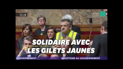 Jean Lassalle revêt un gilet jaune et provoque une suspension de séance à l'Assemblée nationale