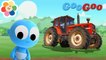 Veículos em Cores Para Crianças | Tractores e Caminhões Com Goo Goo | Aprendendo Com BabyFirst
