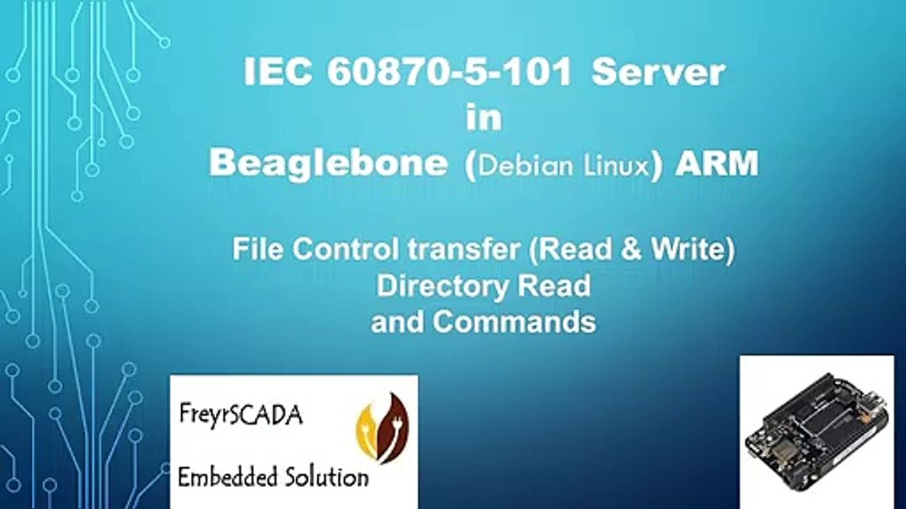 IEC 60870-5-101  Protocol Server in Beaglebone Arm Debian Linux