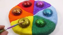 Pizza Colors Foam Clay Slime Water Balloon DIY Learn Colors Slime Toys