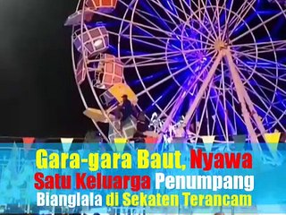 Detik-detik Menegangkan Penyelamatan Nyawa Satu Keluarga Penumpang Bianglala di Sekaten