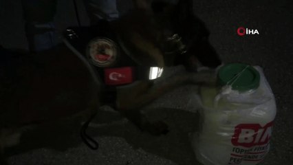 Otobüsteki uyuşturucu peynir bidonundan çıktı