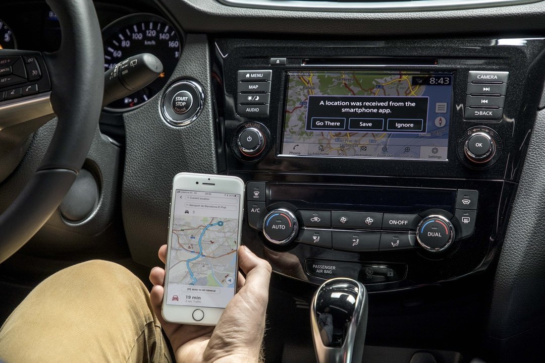 Neues NissanConnect Infotainment-System im Nissan Qashqai