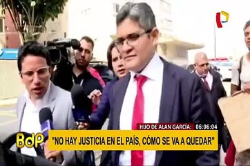 San Isidro: hijo de Alan García declaró tras visitar a su padre en la residencia de Uruguay