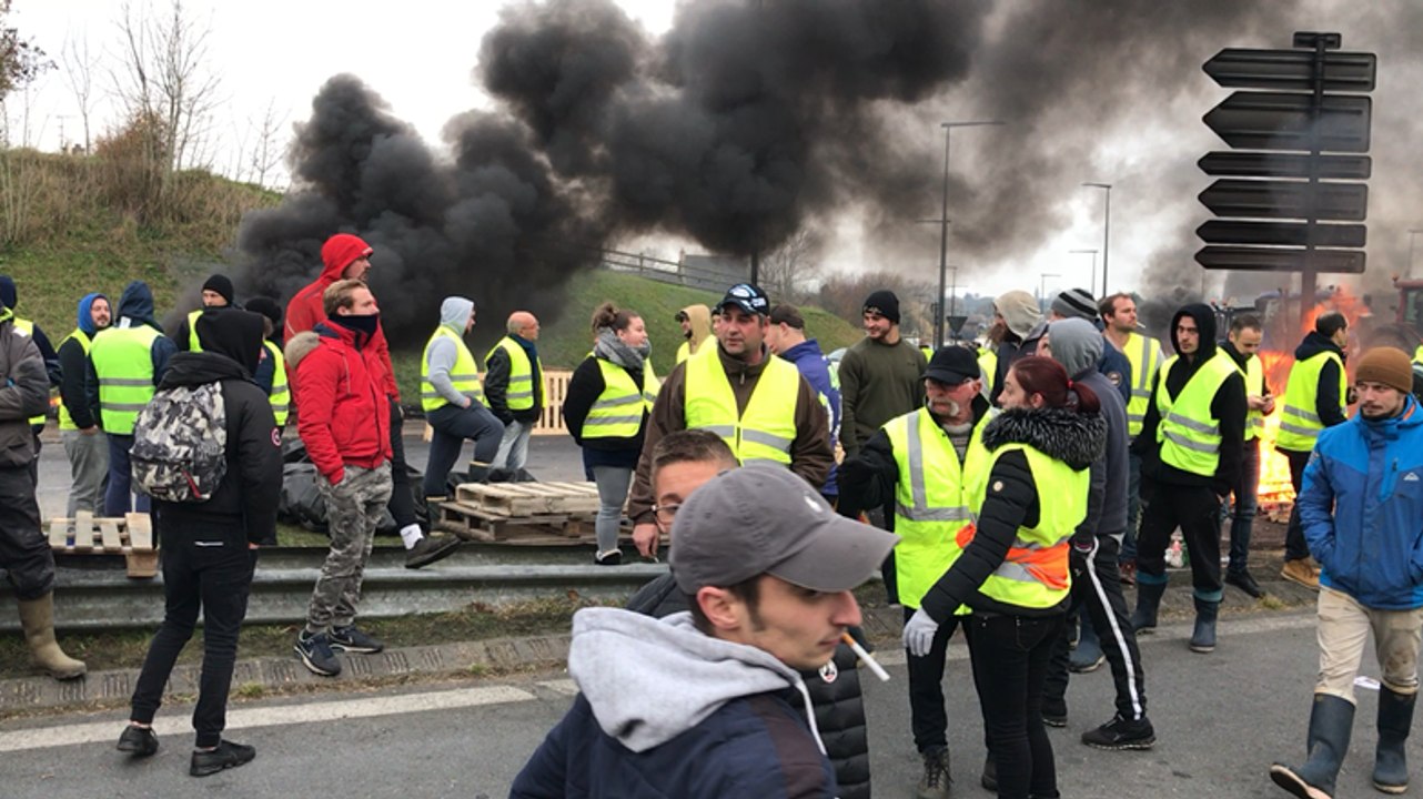 Blocage du rond-point Eisenhower