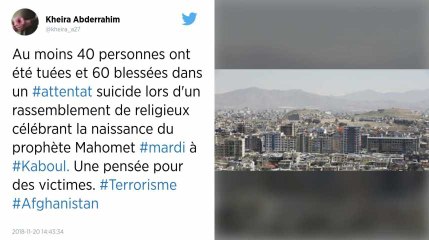 Afghanistan. Une explosion fait au moins 40 morts lors d’un rassemblement religieux à Kaboul