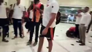 In Hotel , SunRises Hyderabad celebrated win in style after winning with RCB - IPL 2017 Opening match