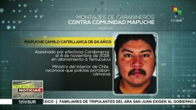 Montajes de Carabineros contra la comunidad mapuche en Chile