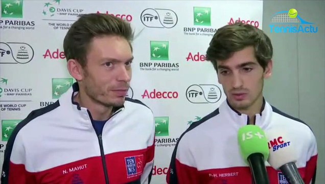 Coupe Davis 2018 - France-Croatie - Nicolas Mahut et Pierre-Hugues Herbert : On a peu de temps pour se préparer !