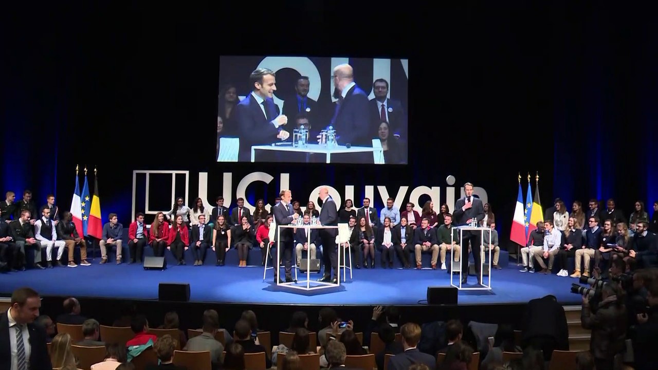 Conférence-débat à l'Université de Louvain-la-Neuve, en Belgique