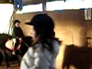 Océane au poney le 29 déc 2007