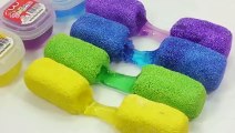 DIY How To Make 'Colors Foam Clay Slime Cheese Stick' Learn Colors Slime Play Doh