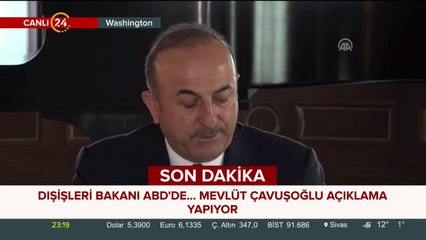 Dışişleri Bakanı Çavuşoğlu konuşuyor