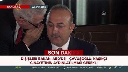 Dışişleri Bakanı Çavuşoğlu konuşuyor