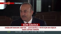 Dışişleri Bakanı Çavuşoğlu konuşuyor