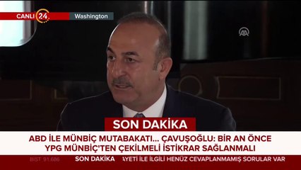 Dışişleri Bakanı Çavuşoğlu konuşuyor