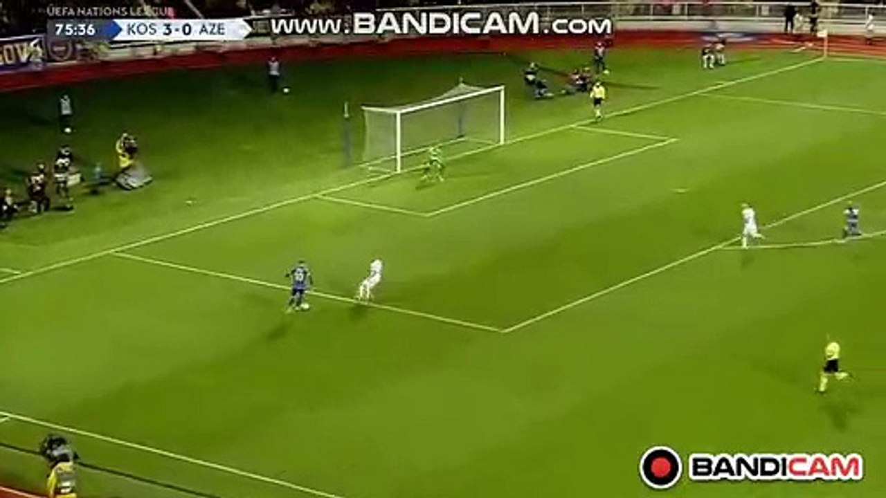 Hatrick Goal Zeneli (4-0) Kosovo vs Azerbaijan