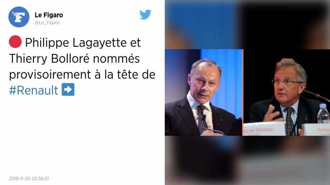 Renault confie le volant à Thierry Bolloré sans destituer Carlos Ghosn.