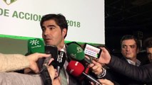 Rueda de Prensa de Ángel Haro tras la Junta General de Accionistas del Betis 2018